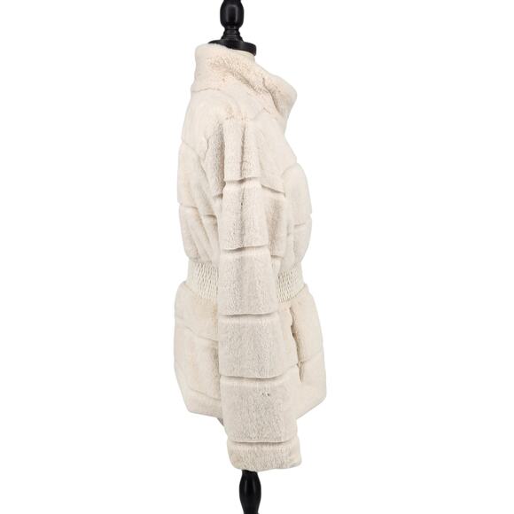 Cavalini Faux Fur Coat – Size Medium - Warm Soft Cozy Romantic Chic - Picture 5 of 7
